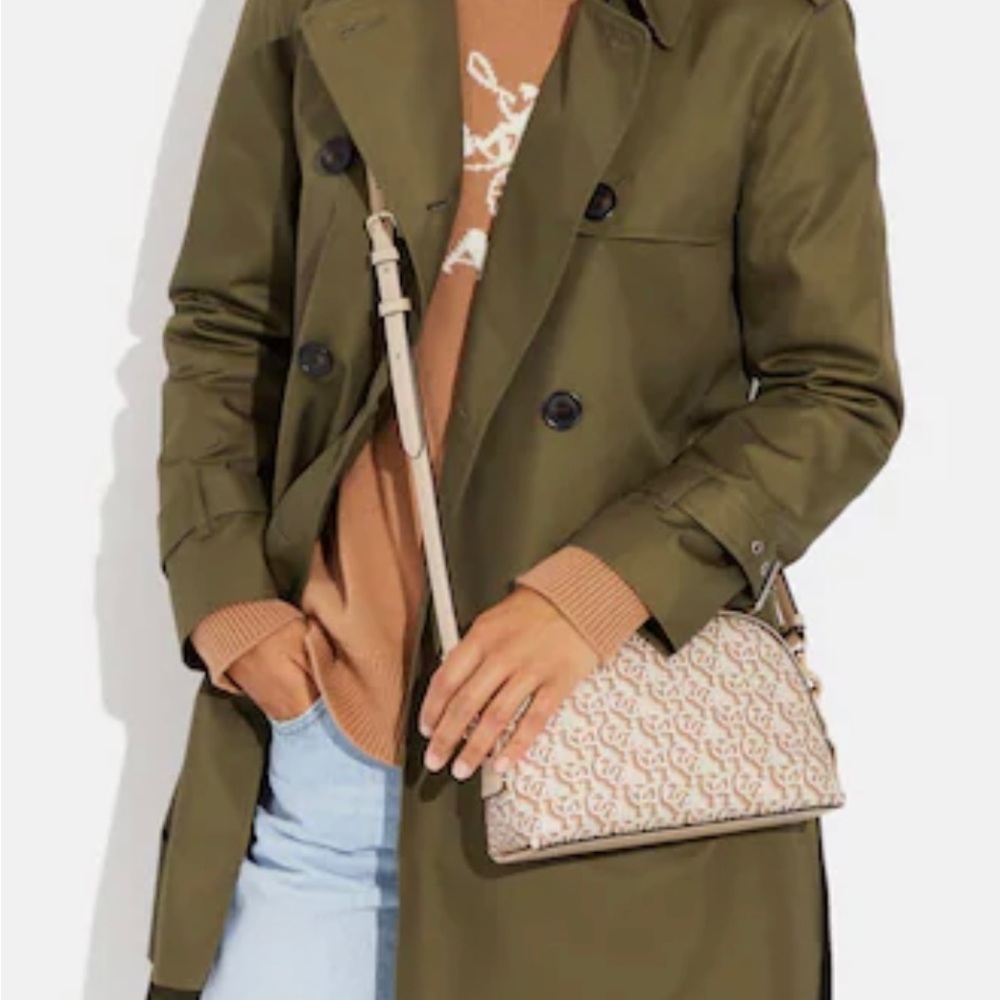 ❌SOLD❌RTC-NWT Coach Madi Crossbody Bag & Wallet Gold/Chalk Signature Monogra… - Picture 8 of 15